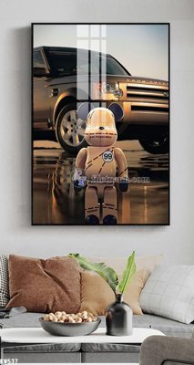 Download file gốc File tranh kawas gấu bearbrick KW537 (in lụa) tranh 3D