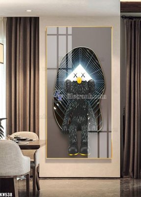 File PSD File tranh kawas gấu bearbrick KW538 (gốc) nhiều lớp (multi-layer)