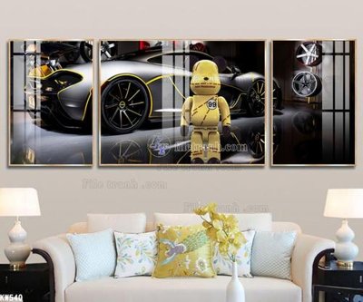 File gốc File tranh kawas gấu bearbrick KW540 (in 3D) nghệ thuật