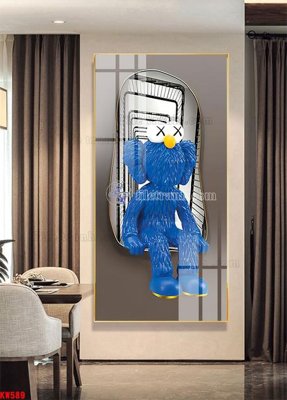 File tranh gốc File tranh kawas gấu bearbrick KW589 (bản quyền) file PSD