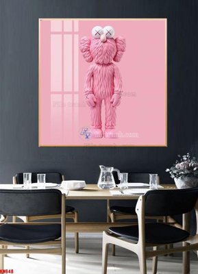 File gốc File tranh kawas gấu bearbrick KW648 (in 3D) cho trang trí