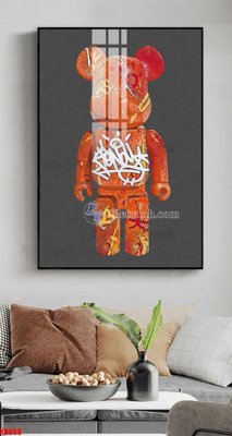 File gốc File tranh kawas gấu bearbrick KW658 (ảnh chi tiết) để in ấn