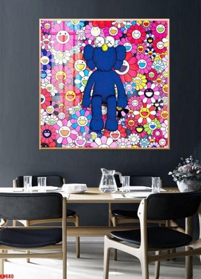 File gốc File tranh kawas gấu bearbrick KW680 (in 3D) cho trang trí