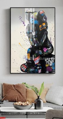 Ảnh mô tả file gốc in mica File tranh kawas gấu bearbrick KW681