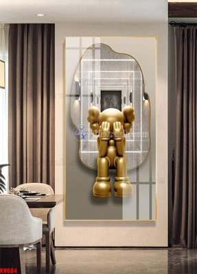 File gốc File tranh kawas gấu bearbrick KW684 (in ấn) màu sắc trung thực