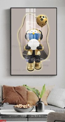 File gốc File tranh kawas gấu bearbrick KW712 (thiết kế) cho in ấn