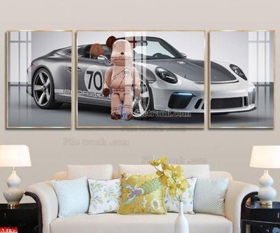 File gốc File tranh kawas gấu bearbrick KW740 (cho in ấn) độc quyền