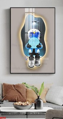 File gốc in ấn File tranh kawas gấu bearbrick KW753 chất lượng vượt trội