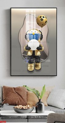 Tải file gốc File tranh kawas gấu bearbrick KW755 (in khổ lớn) không vỡ