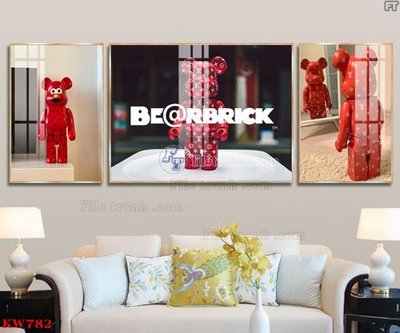 File tranh File tranh kawas gấu bearbrick KW782 (ảnh gốc) in trần xuyên sáng