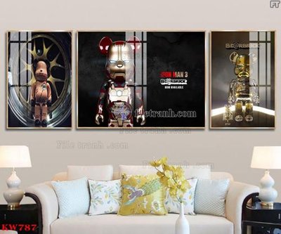 Tải file gốc File tranh kawas gấu bearbrick KW787 (bản PSD) đầy đủ layer