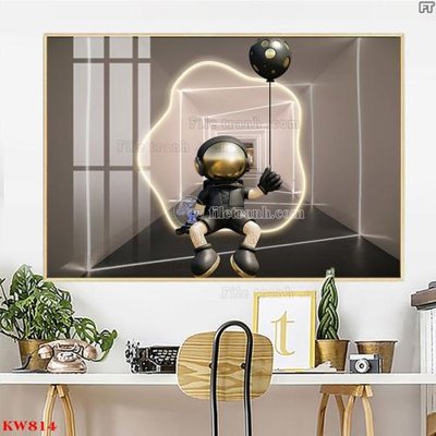 File ảnh File tranh kawas gấu bearbrick KW814 (gốc) cho trang trí nội thất