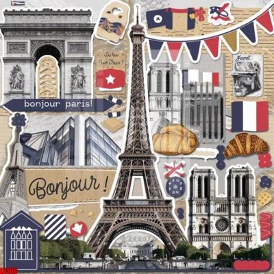 File gốc File gốc in tranh paris tháp Eiffel LD168 (in mica) làm bảng hiệu