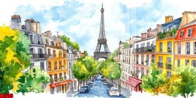 File PSD File gốc in tranh paris tháp Eiffel LD209 (gốc) tách lớp chi tiết