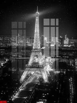 File PSD File gốc in tranh paris tháp Eiffel LD245 (bản gốc) cho nhà in
