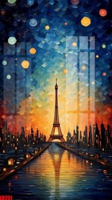 Download file File gốc in tranh paris tháp Eiffel LD251 (gốc) in mica bàn thờ