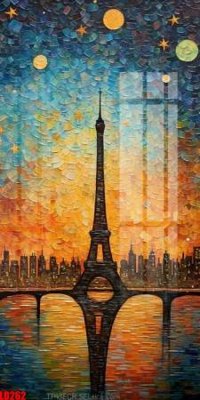 Tải file gốc File gốc in tranh paris tháp Eiffel LD262 (in khổ lớn) không vỡ