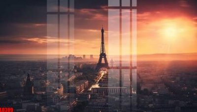 File tranh gốc in trần nhà File gốc in tranh paris tháp Eiffel LD309 3D