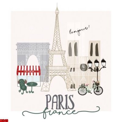 File tranh File gốc in tranh paris tháp Eiffel LD349 (bản gốc) treo tường