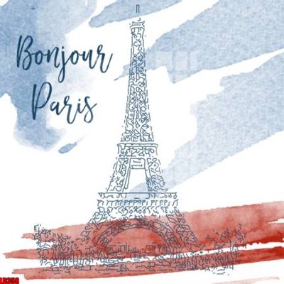 File tranh ảnh gốc File gốc in tranh paris tháp Eiffel LD358 dùng cho in khổ lớn