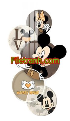 File gốc File in tranh decor gắn led LED1050 (in 3D) cho trang trí