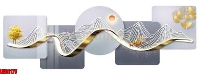 File gốc File in tranh decor gắn led LED1177 (in 3D) cho trang trí