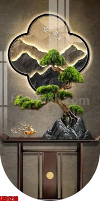 File gốc File in tranh decor gắn led LED1218 (PSD/TIFF) độ phân giải cao