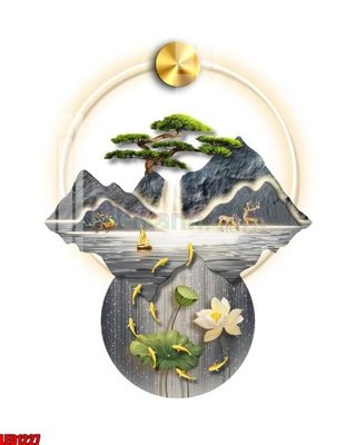 File gốc File in tranh decor gắn led LED1227 (ảnh rõ nét) để in