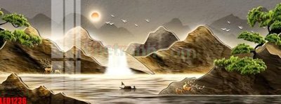 File gốc File in tranh decor gắn led LED1236 (in lụa) chi tiết cao