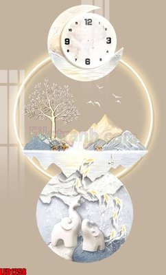 File in trần File in tranh decor gắn led LED1258 (bản gốc) 5D