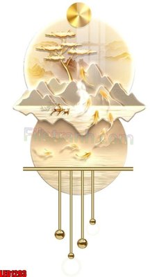File in trần File in tranh decor gắn led LED1293 (bản gốc) phong cảnh