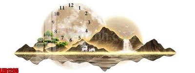 File gốc File in tranh decor gắn led LED1295 (in tráng gương) ốp tường