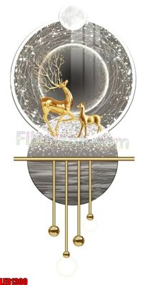 File PSD File in tranh decor gắn led LED1300 (gốc) cho designer