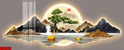 File gốc File in tranh decor gắn led LED1312 (ảnh chi tiết) để in trần