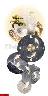 File in lụa File in tranh decor gắn led LED1324 (hoa văn) File in tranh decor gắn led LED1324