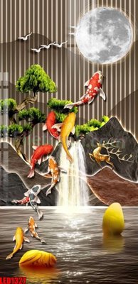 File tranh in mica File in tranh decor gắn led LED1327 (độ phân giải cao)