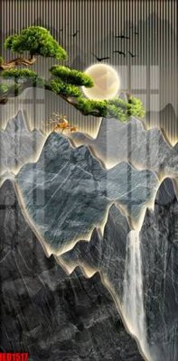 File tranh File in tranh decor gắn cắt led LED1517 (gốc) chủ đề thành phố