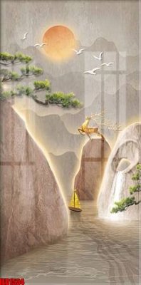 File in trần File in tranh decor gắn cắt led LED1534 (bản gốc) hoa văn