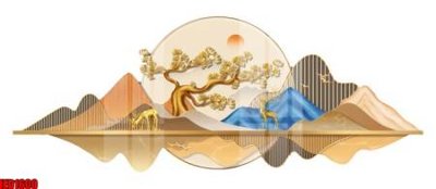 File gốc File in tranh decor gắn cắt led LED1600 (in mica) cắt laser