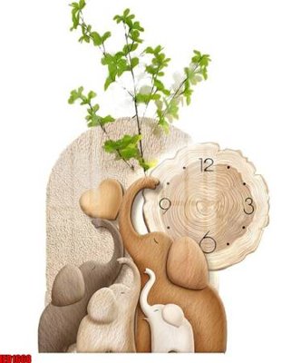 File tranh File in tranh decor gắn cắt led LED1668 (bản gốc) in lụa 5D