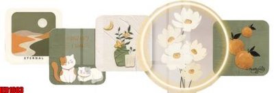 File tranh gốc File in tranh decor gắn cắt led LED1683 (bản quyền) file PSD