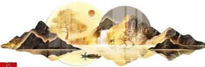 File tranh File in tranh decor gắn cắt led LED1766 (gốc) chủ đề thiên nhiên