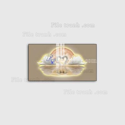 File tranh File in tranh decor gắn led LED183 (gốc) chủ đề thiên nhiên