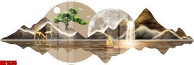 Ảnh gốc File in tranh decor gắn cắt led LED1935 (nét căng) in mica