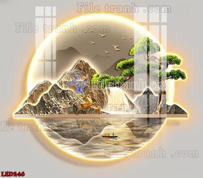 Tải file gốc File in tranh decor gắn led LED246 dùng cho in ấn