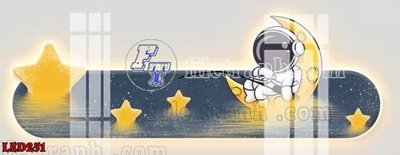 File ảnh File in tranh decor gắn led LED251 (gốc) in biển hiệu