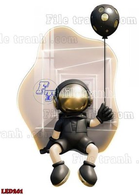 Ảnh gốc File in tranh decor gắn led LED261 (nét căng) in mica