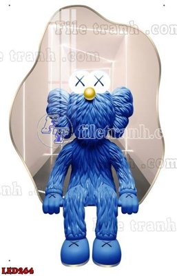 Hình ảnh file gốc in lụa File in tranh decor gắn led LED264