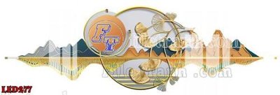 File tranh File in tranh decor gắn led LED277 (gốc) chủ đề trừu tượng