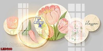 File tranh File in tranh decor gắn led LED310 (gốc) chủ đề động vật